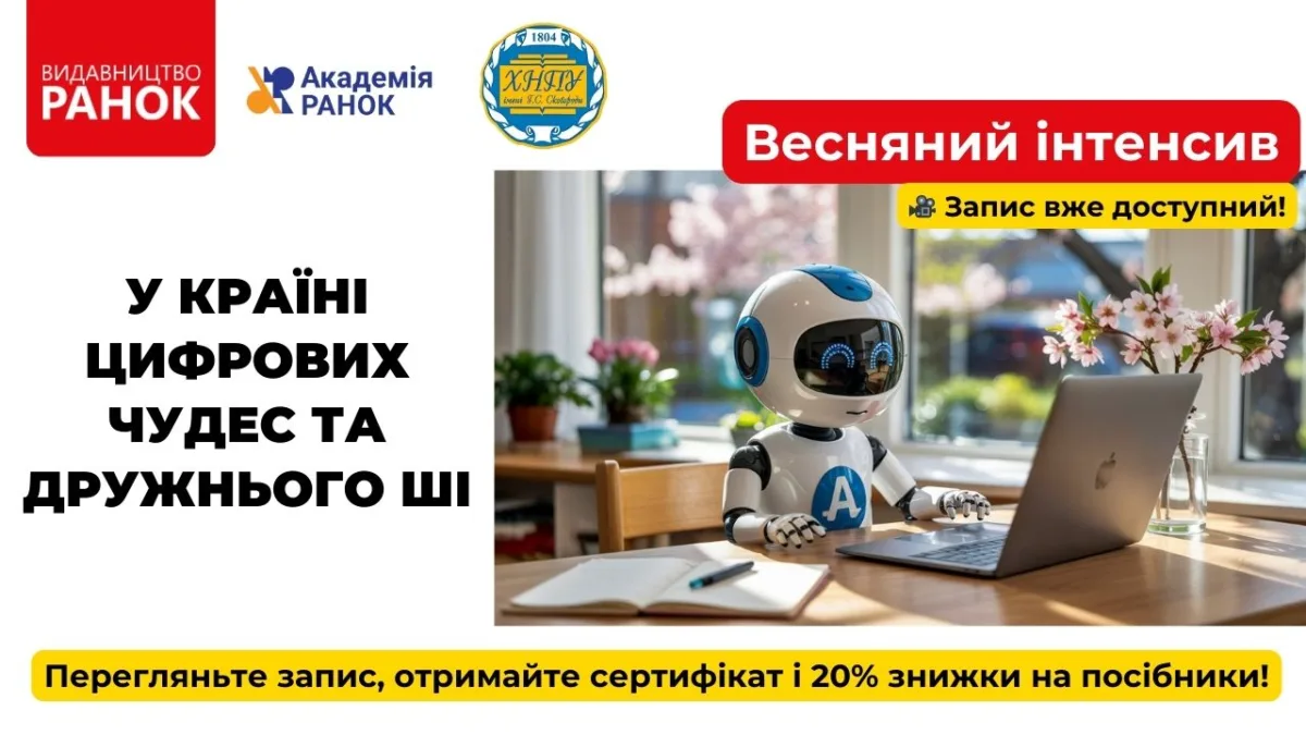 Залиште унікальний слід у цифровому світі з інтенсивом «У країні цифрових чудес та дружнього штучного інтелекту!»