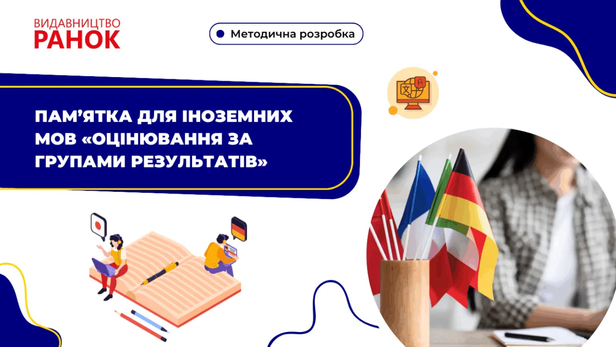 Пам’ятка для іноземних мов «Оцінювання за групами результатів»